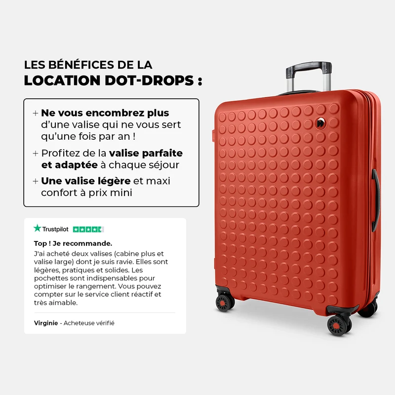 Valise soute Large légère en location