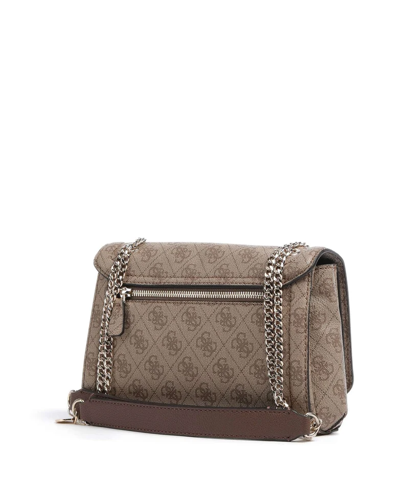 Guess Noelle Sac porté épaule latte logo/brown