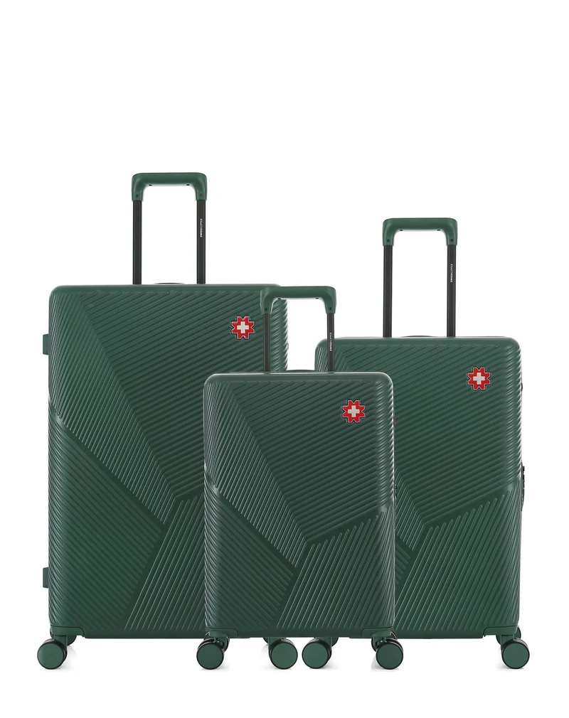 Lot de 3 Valises Rigides Grand Format, Taille Moyenne et Cabine FRIBOURG