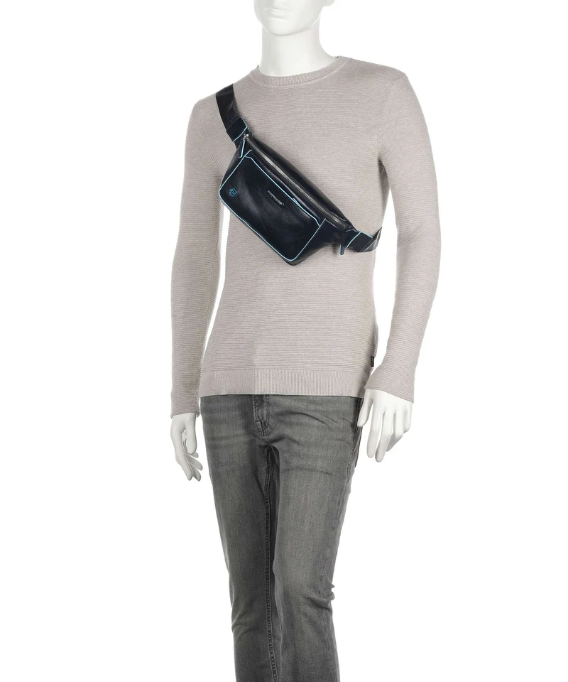 Piquadro Blue Square Sac banane blu