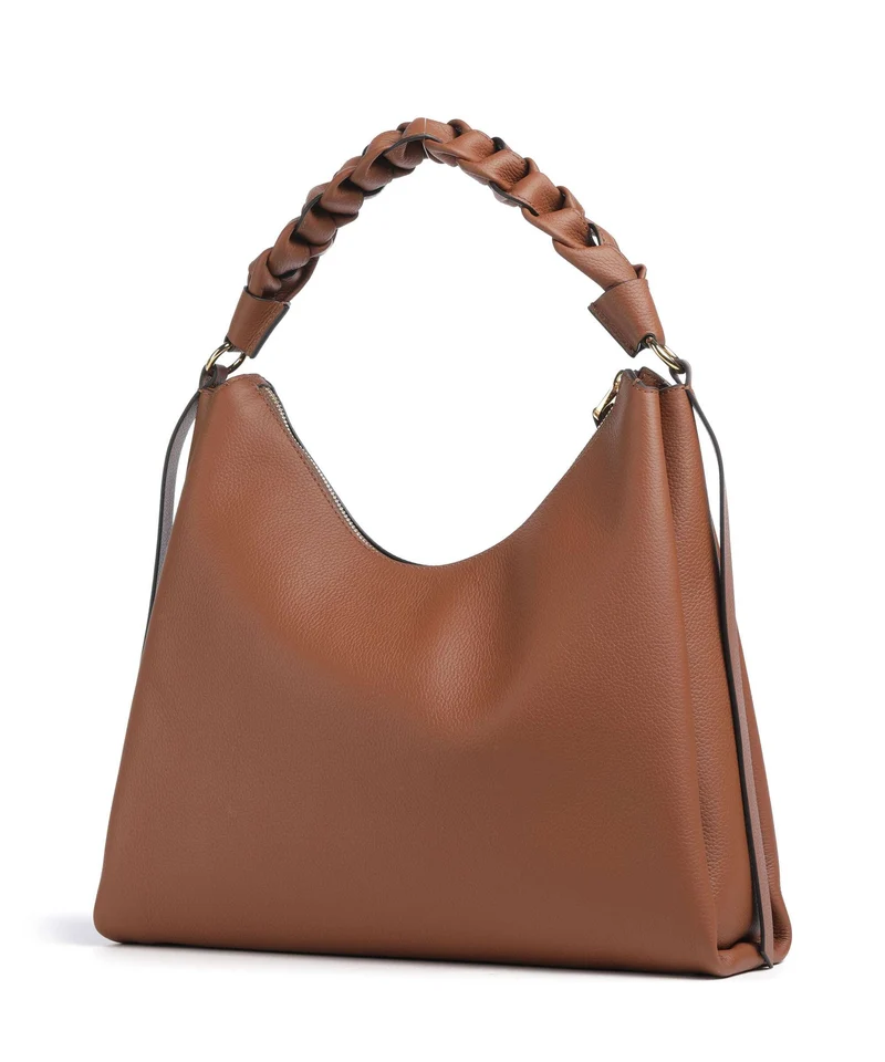 Coccinelle Boheme Grana Double Sac fourre-tout cognac/noir