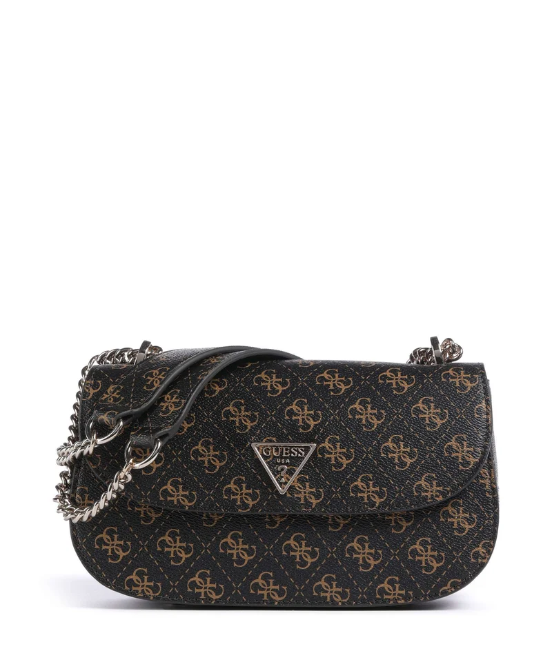 Guess Erica Sac porté épaule brown logo