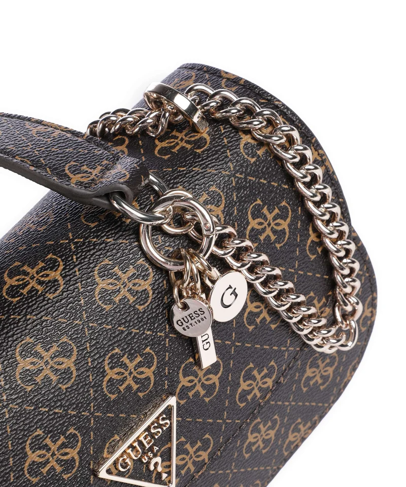 Guess Erica Sac porté épaule brown logo