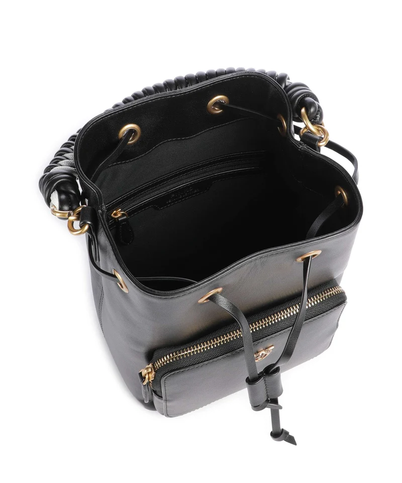 Pinko Cargo Sac seau nero/antique gold