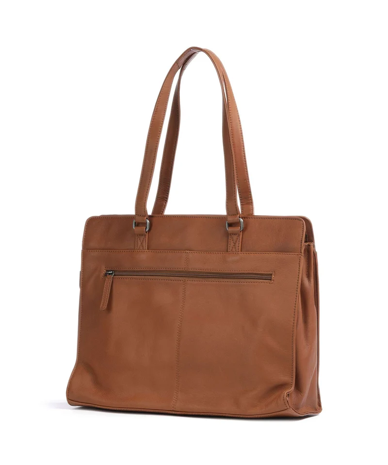 The Chesterfield Brand Wax Pull Up Cow Fidenza Cabas cognac