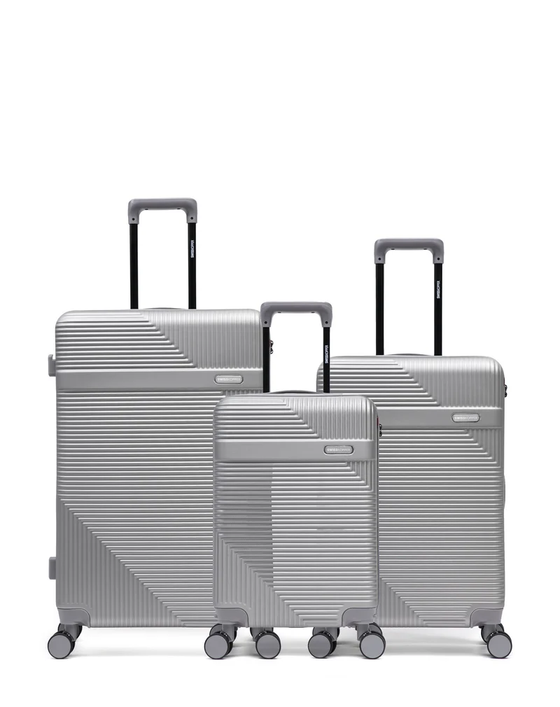 Lot de 3 Valises Rigides Grand Format, Taille Moyenne et Cabine WOHLEN