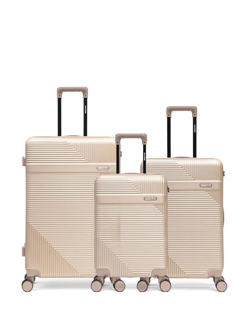 Lot de 3 Valises Rigides Grand Format, Taille Moyenne et Cabine WOHLEN