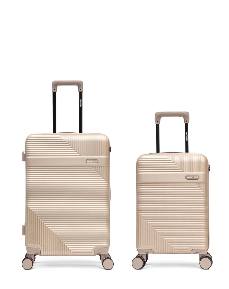Lot de 2 Valises Rigides Taille Moyenne et Cabine XS WOHLEN