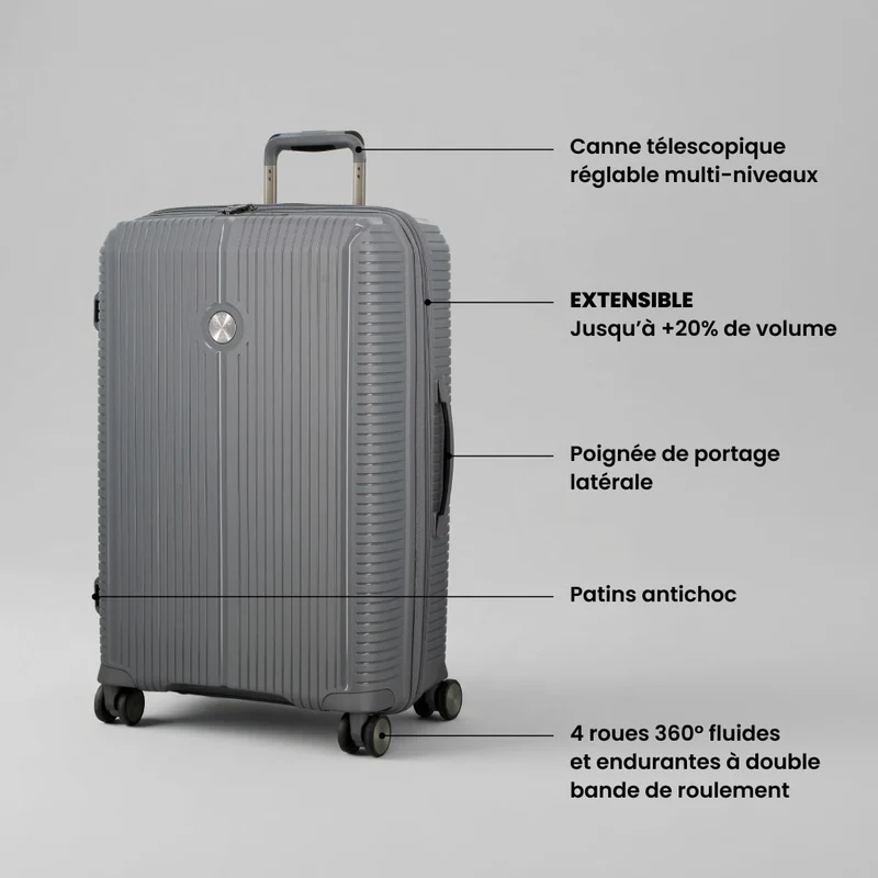 Valise medium 67 cm - Sondo Evolution Jump | Extensible + 20%