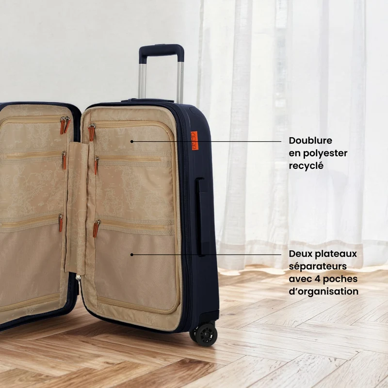 Valise Premium Large 75 cm - Uppsala Jump | Fermeture durable