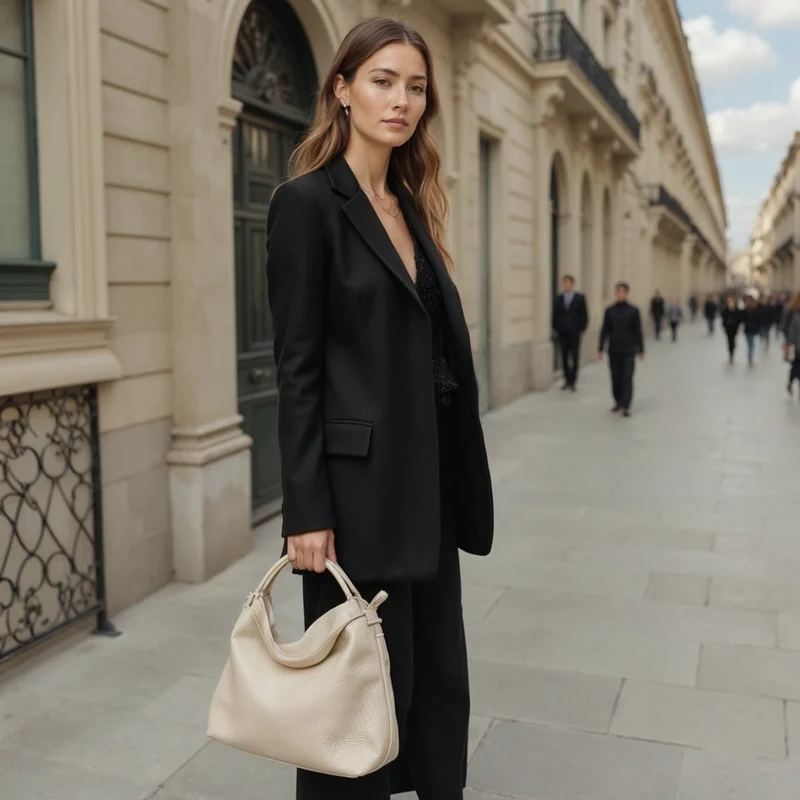 Sac Porté Épaule Lucie - Beige