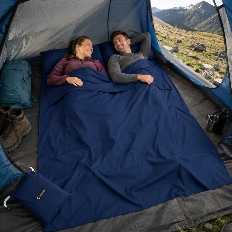 Liner sac de couchage randonnée 2 personnes
