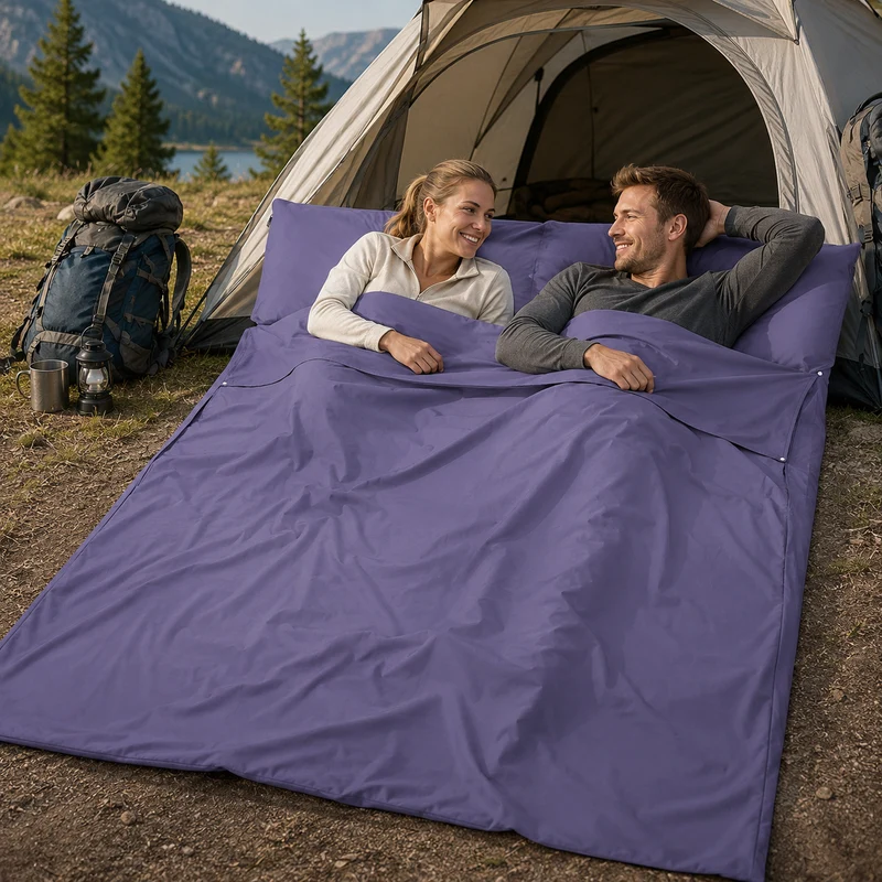 Liner sac de couchage randonnée 2 personnes