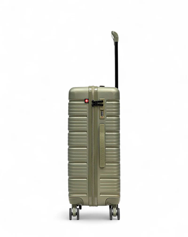 Lot de 3 Valises Rigides Grand Format, Taille Moyenne et Cabine LUGANO