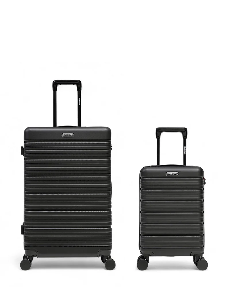 Lot de 2 Valises Rigides Grand Format et Cabine XS LUGANO