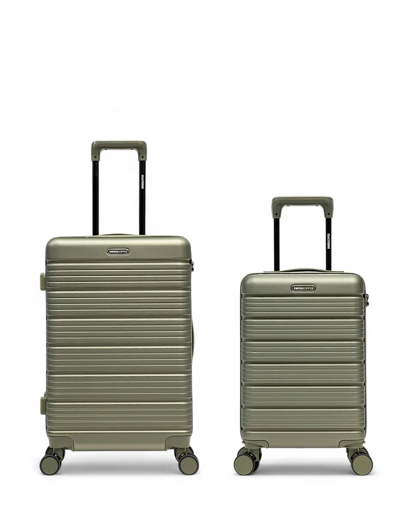 Lot de 2 Valises Rigides Taille Moyenne et Cabine XS LUGANO