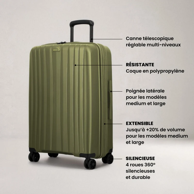 Valise médium 66 cm – Enaïs Jump | Extensible +20%