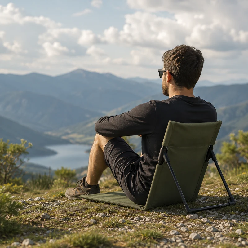 Chaise de camping légère randonnée