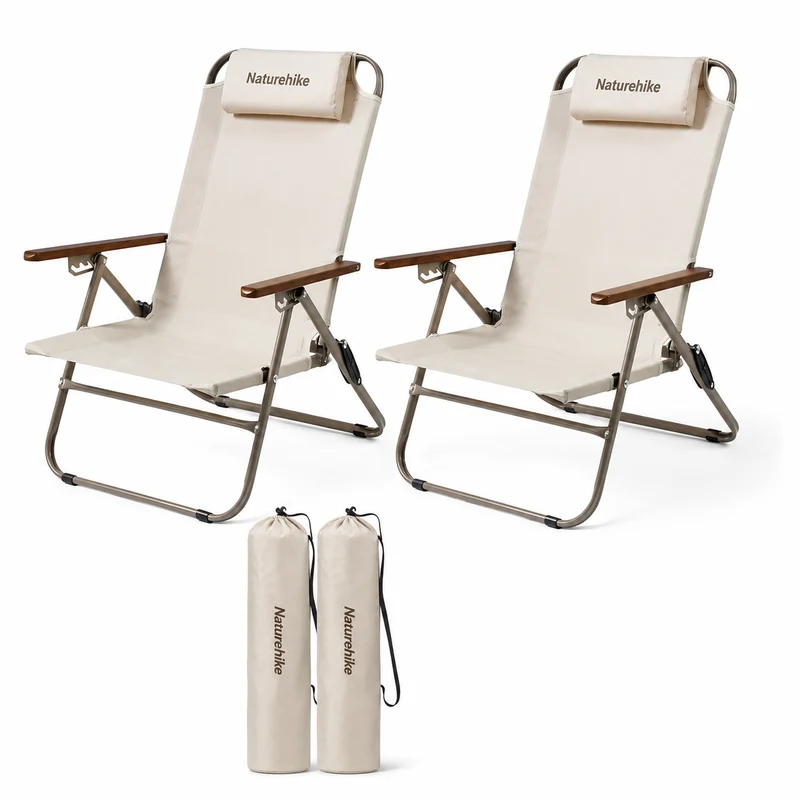 Chaise de camping pliante dossier réglable randonnée
