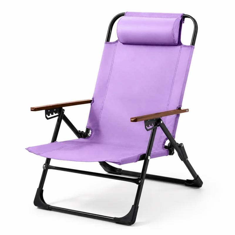 Chaise de camping pliante avec accoudoirs randonnée