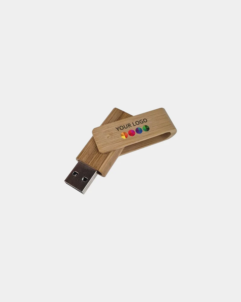 Clé USB bambou éco-responsable Twister à personnaliser