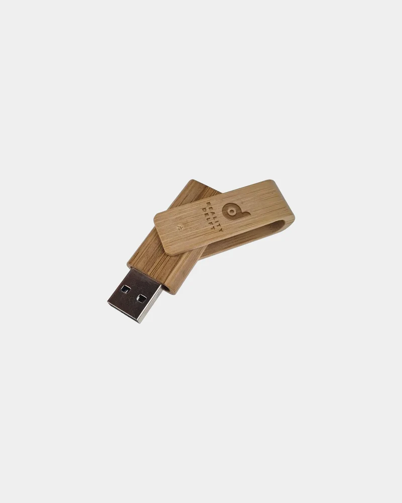 Clé USB bambou éco-responsable Twister à personnaliser