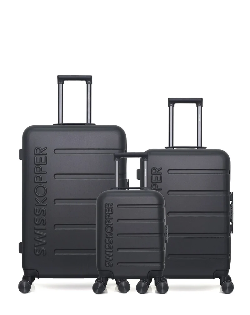Lot de 3 Valises Rigides Grand Format, Taille Moyenne et Cabine XXS AIGLE
