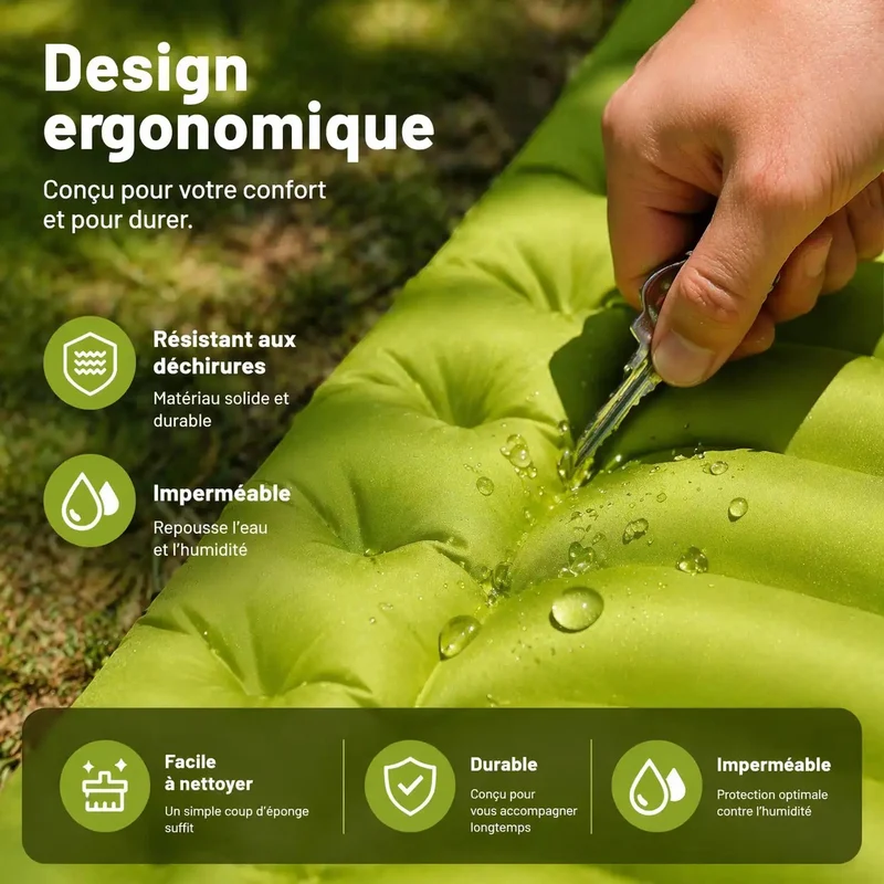 Matelas gonflable camping randonnée épais