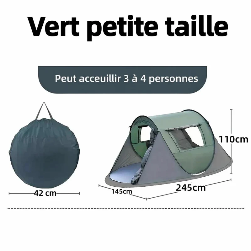 Grande tente camping familiale rapide à monter
