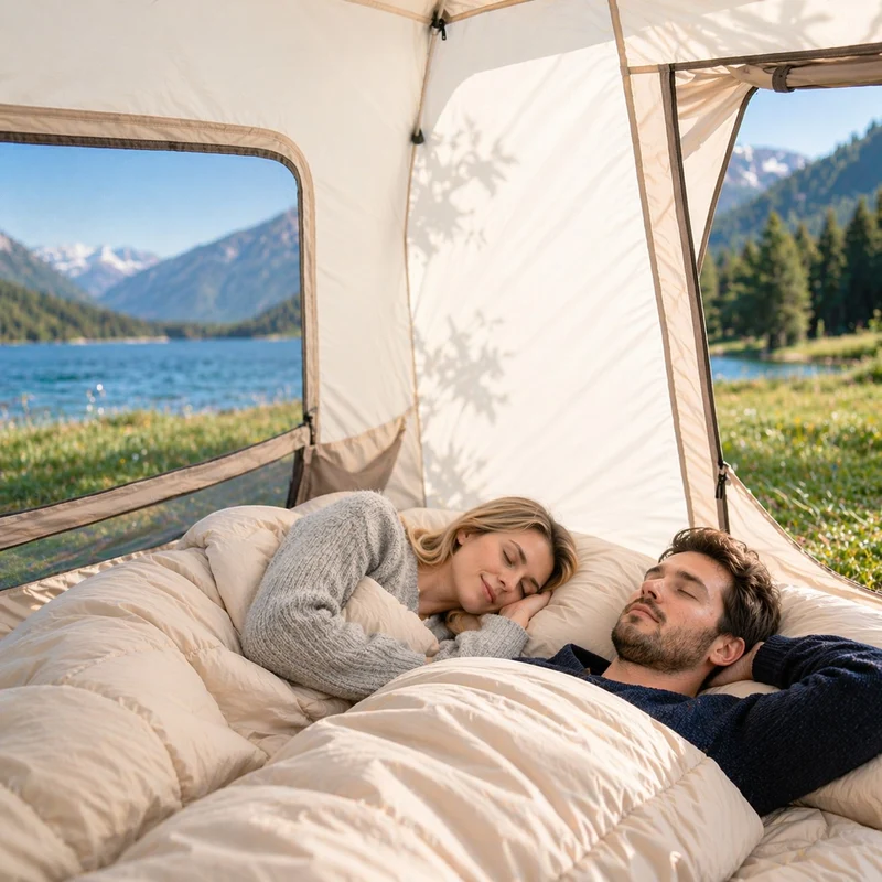 Tente camping randonnée automatique 3-4 personnes