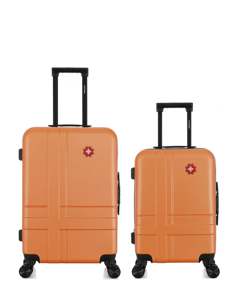 Lot de 2 Valises Rigides Taille Moyenne et Cabine USTER