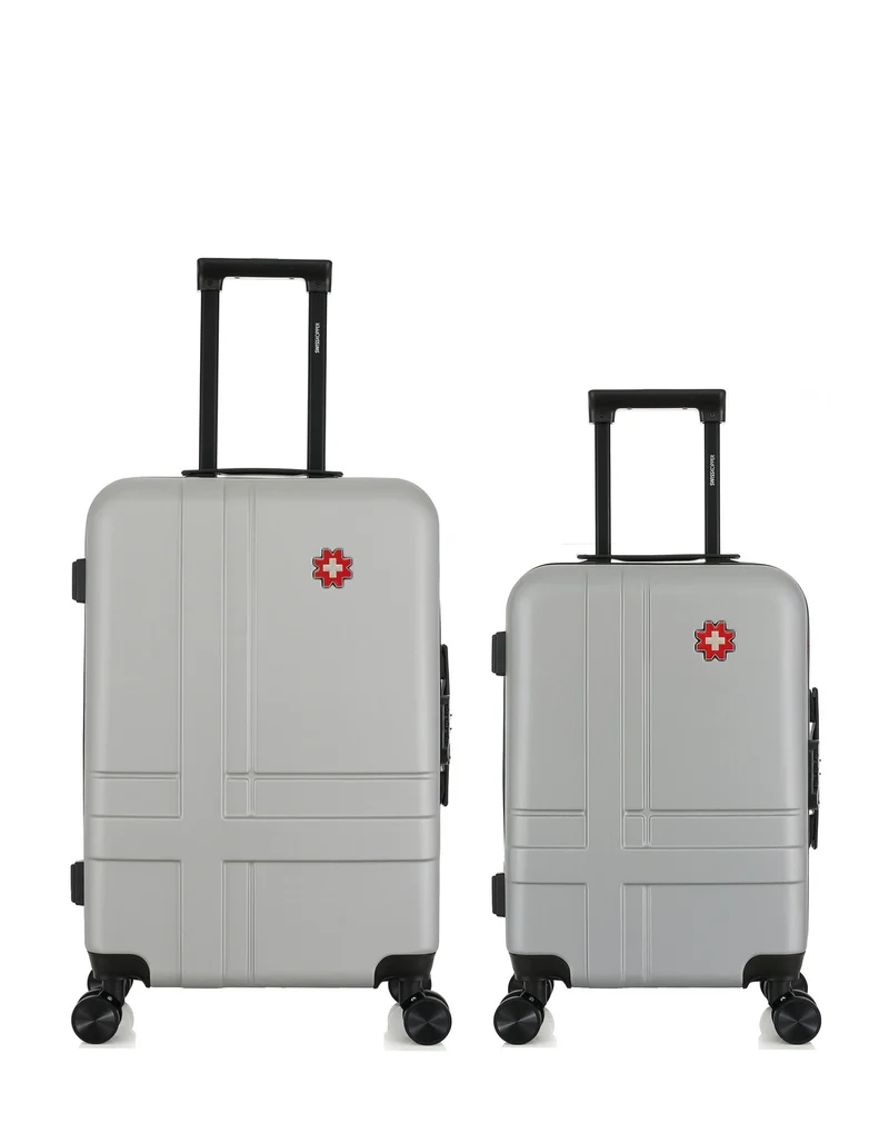 Lot de 2 Valises Rigides Taille Moyenne et Cabine USTER