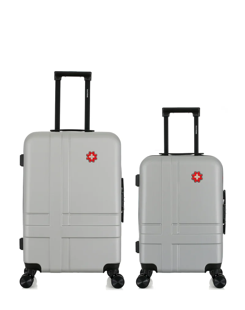 Lot de 2 Valises Rigides Taille Moyenne et Cabine USTER