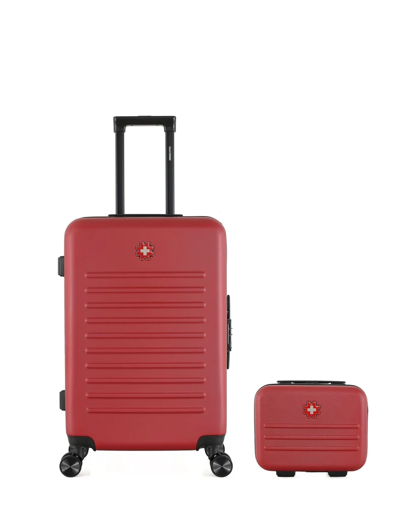 Lot de 2 Valises Rigides Taille Moyenne et Vanity WIL