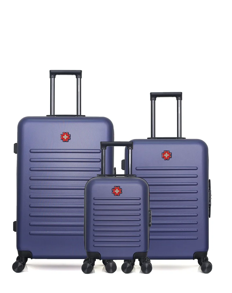 Lot de 3 Valises Rigides Grand Format, Taille Moyenne et Cabine XXS WIL