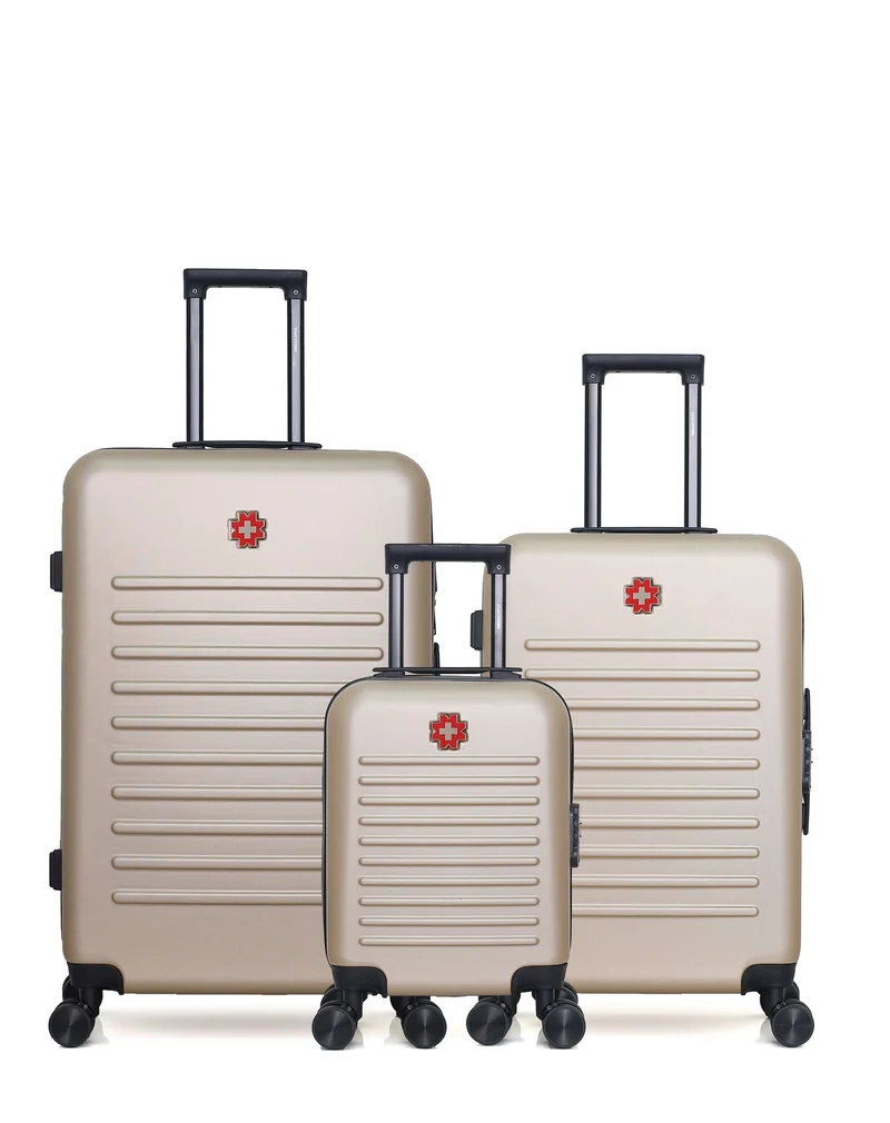 Lot de 3 Valises Rigides Grand Format, Taille Moyenne et Cabine XXS WIL