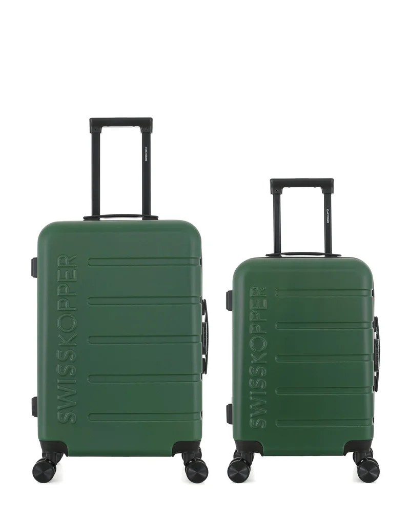 Lot de 2 Valises Rigides Taille Moyenne et Cabine AIGLE