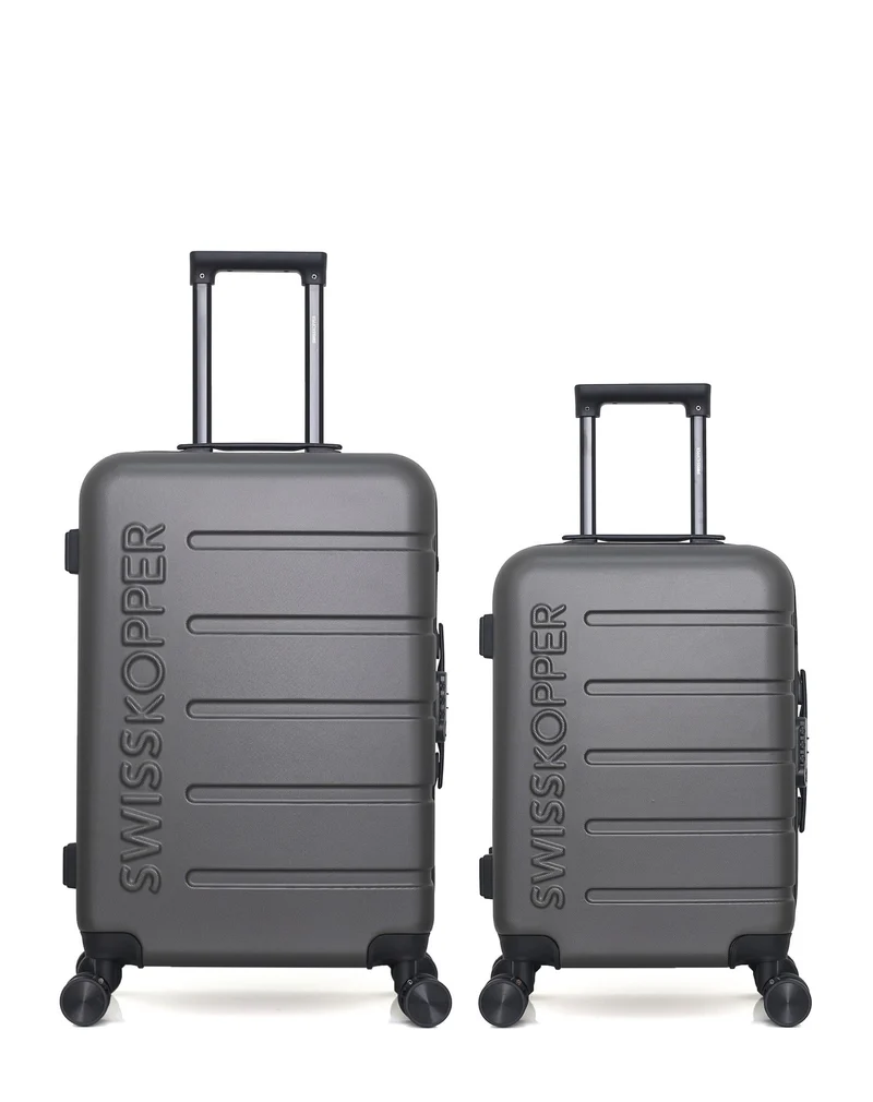 Lot de 2 Valises Rigides Taille Moyenne et Cabine AIGLE