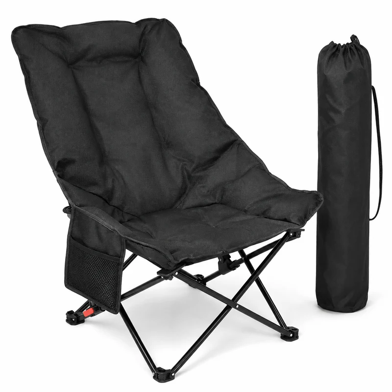 Chaise camping rembourrée pliante randonnée