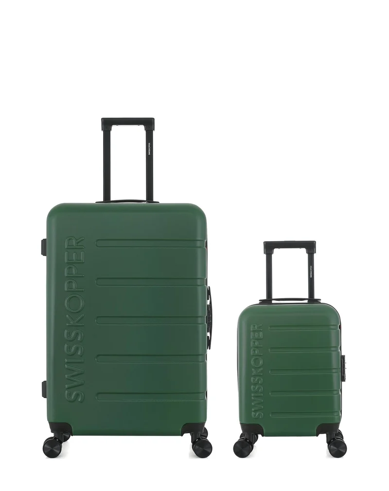 Lot de 2 Valises Rigides Grand Format et Cabine XXS AIGLE