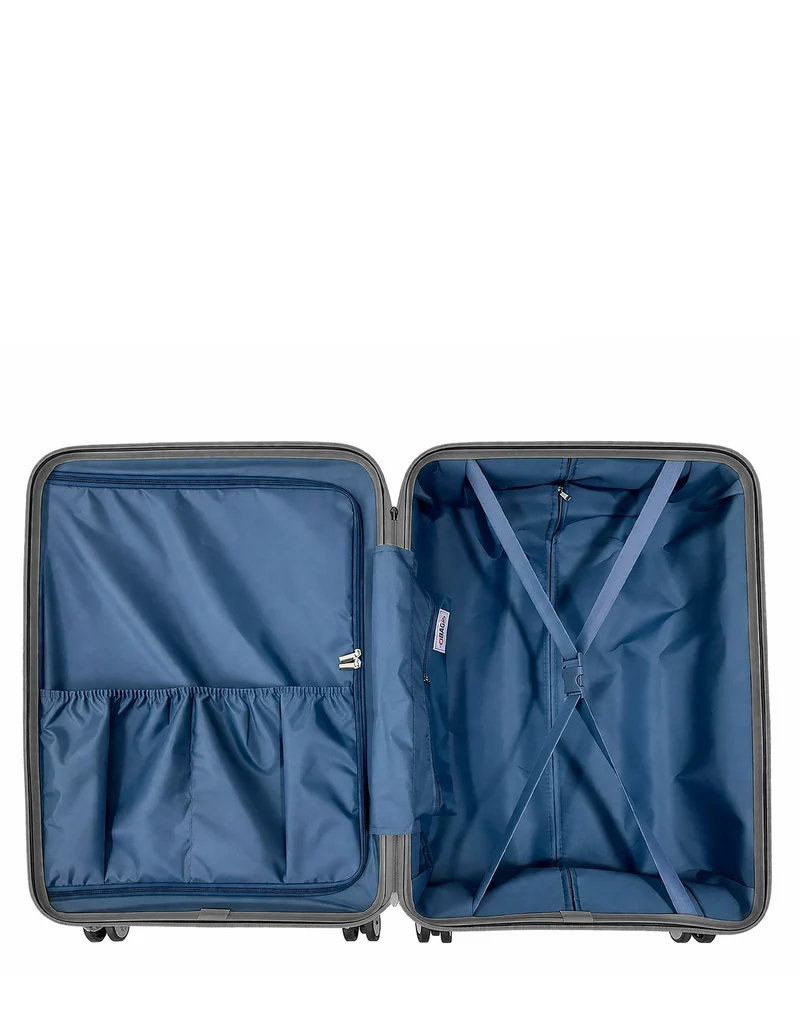 Lot de 3 Valises Rigides Grand Format, Taille Moyenne et Cabine HYDRA