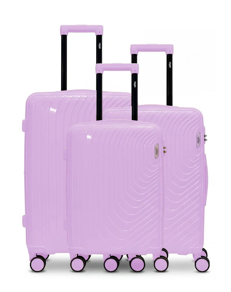 Lot de 3 Valises Rigides Grand Format, Taille Moyenne et Cabine HYDRA