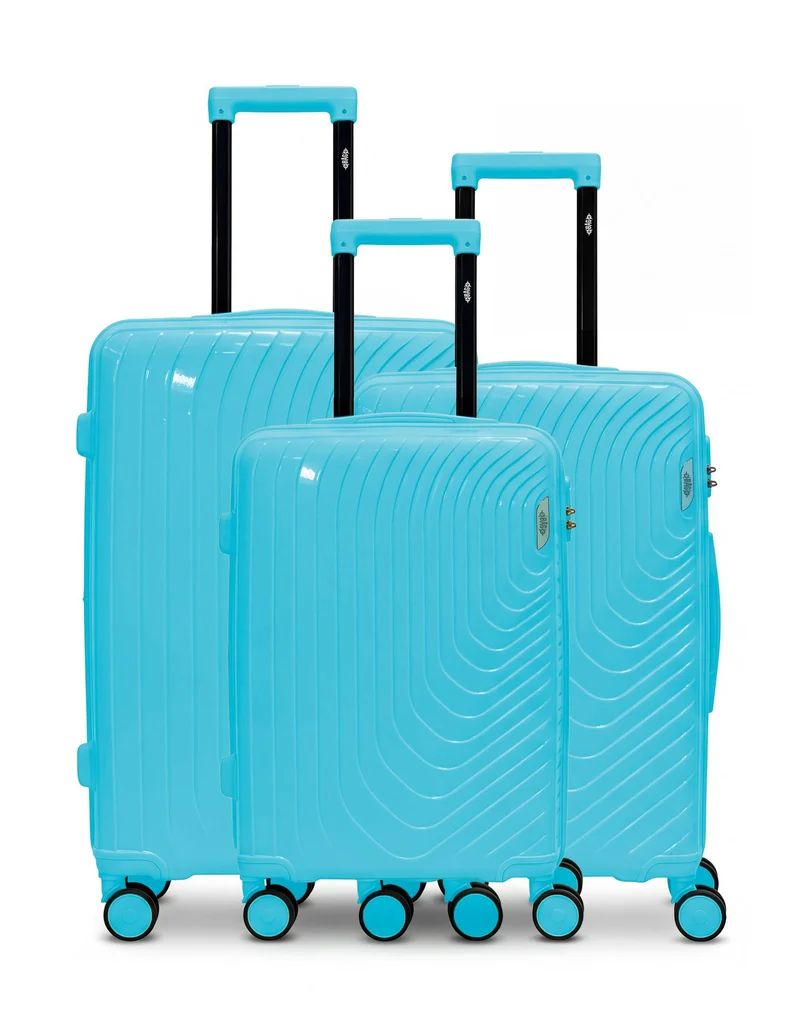 Lot de 3 Valises Rigides Grand Format, Taille Moyenne et Cabine HYDRA