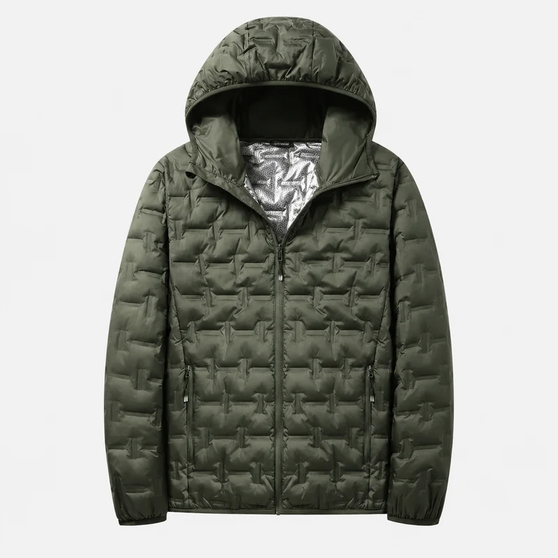 Veste trekking homme chaude à capuche