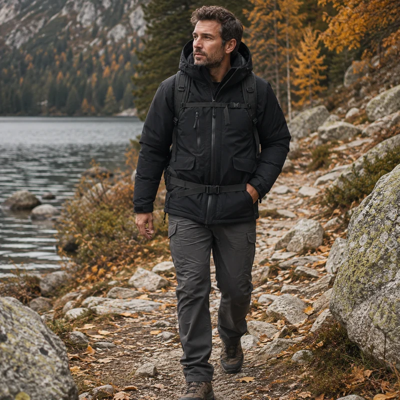 Veste randonnée unisex chaude hiver