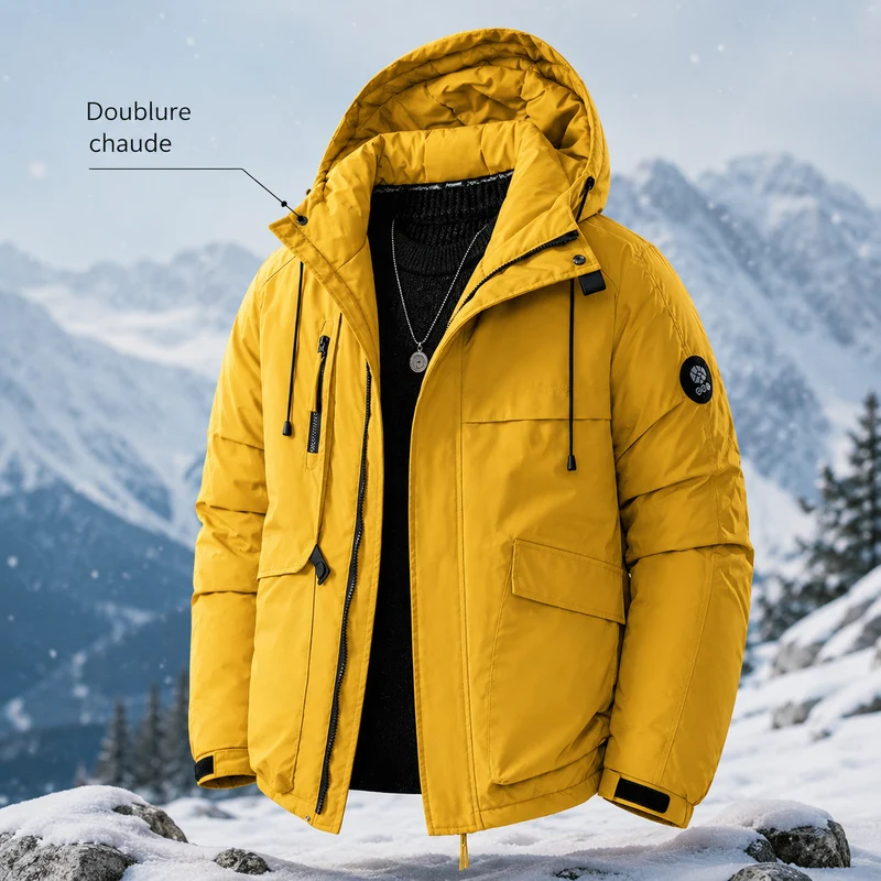 Veste randonnée unisex chaude hiver
