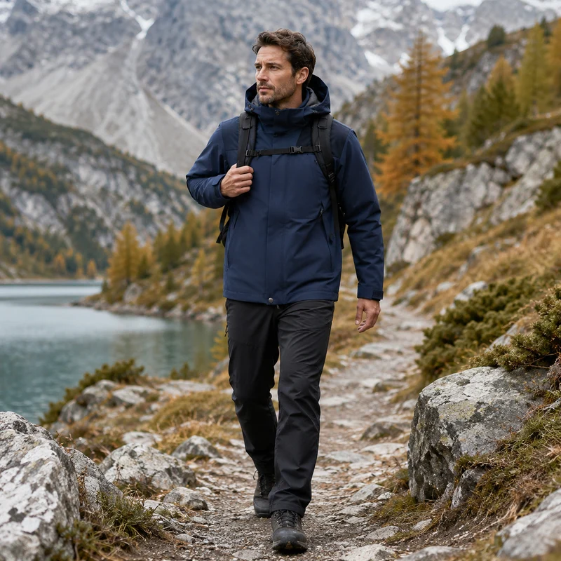 Veste randonnée unisex chaude montagne