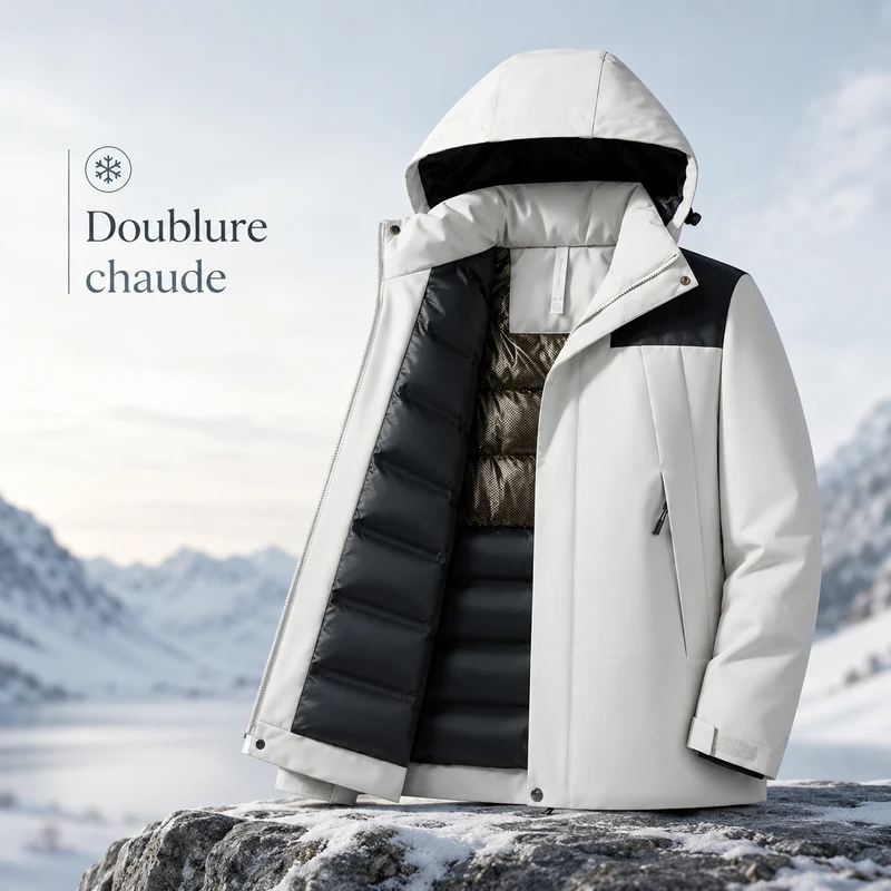 Veste randonnée unisex chaude montagne
