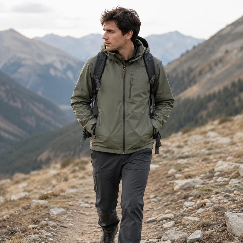 Veste randonnée homme coupe-vent