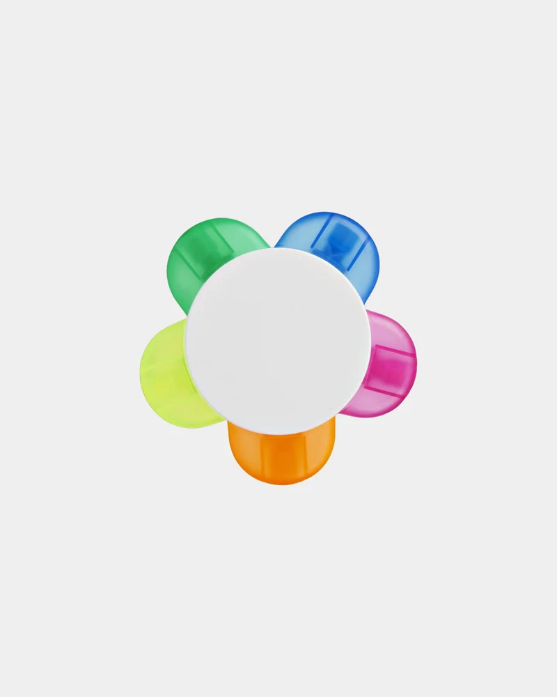 Surligneur Flower 5 couleurs plastique à personnaliser